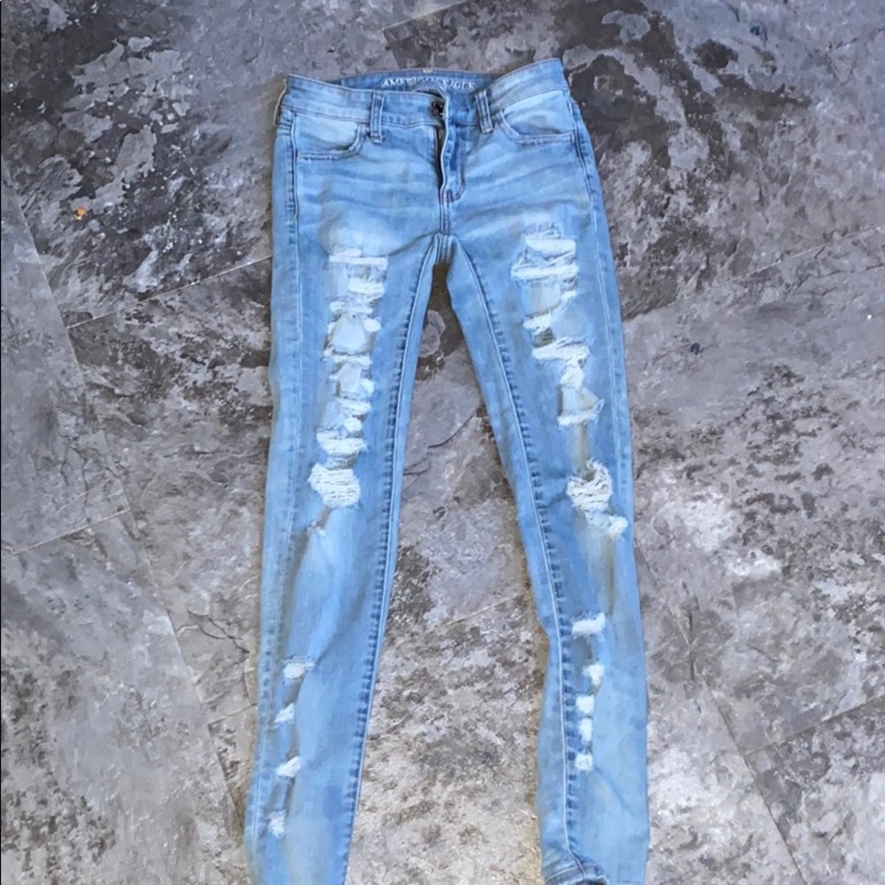 American Eagle ripped jeans